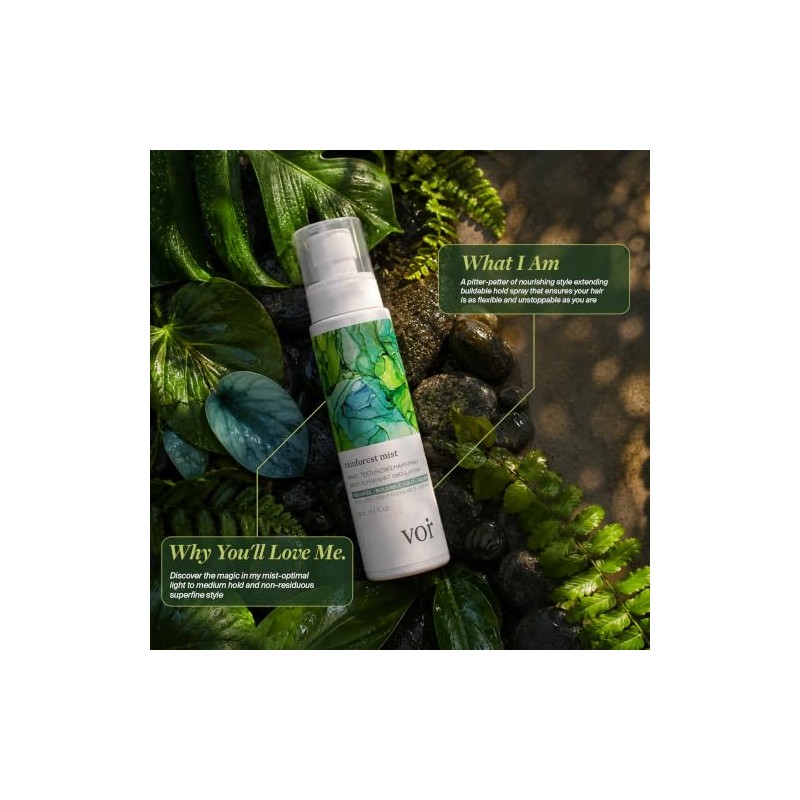 Voir Haircare, Rainforest Mist impecable acabado laca para el cabello,