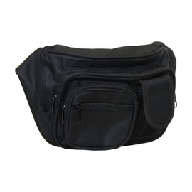 EG BAGS Concealed Carry Pistol Bag - Black Gun Concealment Fanny Pack - Fits up to 50 in Waist