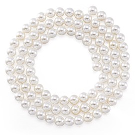 FASHEWELRY 87Pcs White Freshwater Pearl Beads for Jewelry Making 4mm Natural Genuine Baroque Round Pearl Loose Bead for DIY Bracelet Necklace Wedding Beading Crafts