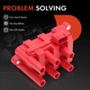 A-Premium (Red) Engine Ignition Coil Pack Compatible with Ford F-150,