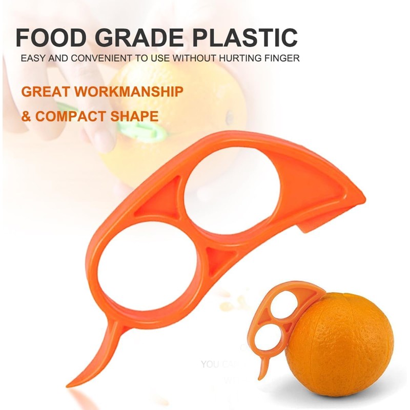 3Pcs Orange Peeler Tools Citrus Peel Cutter Plastic Easy Fruit