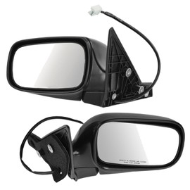 TRQ Driver & Passenger Side Mirror Set without Heat Compatible with 2004-2007 Subaru Impreza Outback SU1320112 SU1321108
