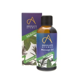 Absolute Aromas Mobility Bath & Massage Oil 100ml - Peppermint, Rosemary and Eucalyptus Pure Essential Oils in a Jojoba, Sweet Almond & Evening Primrose Base