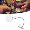 Magnifying Glass Clamp LED Light Gooseneck Desk Lamp Clamp for