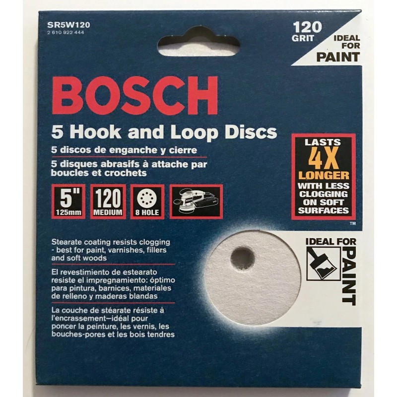 Bosch 25 BOSCH 5" 8 HOLE HOOK & LOOP SANDING