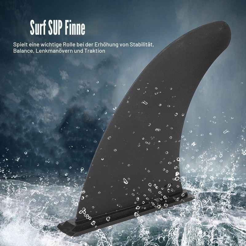 Removable Fin, 11 Inch PVC Surf Fin with Fixed Base,