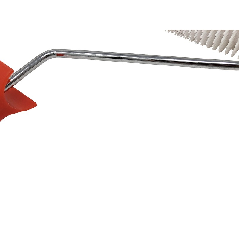 Aeration roller., white/red