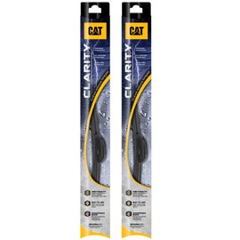 Caterpillar Clarity Premium Performance All Season Replacement Windshield Wiper Blades for Car Truck Van SUV (20 + 28 Inch (Pair for Front Windshield)), black