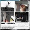 3PCS Upgraded Car Window Shades Shade Baby with Pockets &