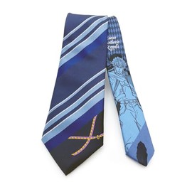 Florene Necktie, JoJo's Bizarre Adventure Part 2 Necktie, Caesar, JJN000004-007, Navy 4, Standard, navy 4