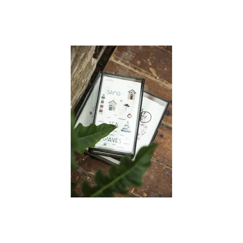 Glasæske m/låg kvadratisk