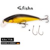 FISHN Grumpy Puncher Wobbler, Floating, Weight: 11.8 g, Length: 8.5