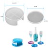 Tefola 5Pzs Moldes de Silicona para Posavasos de Resina, Fácil