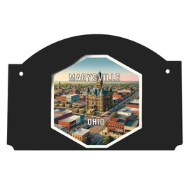 Marysville Ohio Travel Destination Souvenir Wood sign flat with string