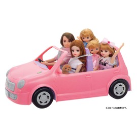 Takara Tomy Licca TAKARA TOMY LF-04 "Licca-chan Family Car" Dress-up Doll Play Play Toy 3 Years and Up, Pass Toy Safety Standards ST Mark Certified