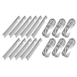 Hongso 17-1/8 inch Flavorizer Bars Heat Plates and 12-1/2 inch SS Heat Deflectors Grill Parts Repair Kit for Weber Genesis II 610, Genesis II LX 640, 600 Series (2017 and Newer)