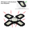 LED Garage Lights Foldable 4 Leaves 100W High Brightness Energy