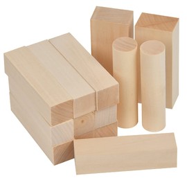 Basswood for Carving Long TIMESETL 14 Pieces 10 cm Carving Wood Long Wooden Blocks Large Basswood Carving Blocks Wooden Blocks for Carving Wood for Carving Wood Set for Wood Carving
