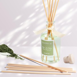 YISOWUH Reed Diffuser - Oolong Tea - 250ml Essential Oil Reed Diffuser Set with 8 Sticks, Long Lasting Fragrance for Home, Bathroom, Bedroom, Room, Decor