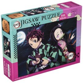 Ensky 500-360 500-Piece Jigsaw Puzzle, Tanjiro and Nezuko 3