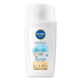 Protector Solar Facial Nivea Sun Fluido Diario Tono Claro Antioxidantes Fps50 40ml