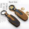 WTSHOPME Key Fob Cover Crazy Horse Leather Compatible with Mitsubishi
