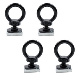 Antrader T Track Mount Tie Down Anchor for Roof Rack,4 Sets M6 T Track Bolts 304 Stainless Steel Roof Rack T Bolts Nuts and Lifting Eye Bolts T Slot Bolts Anchoring Kit