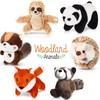 6 Pieces Jungle Animal Plush Toys Forest Stuffed Animals Set,