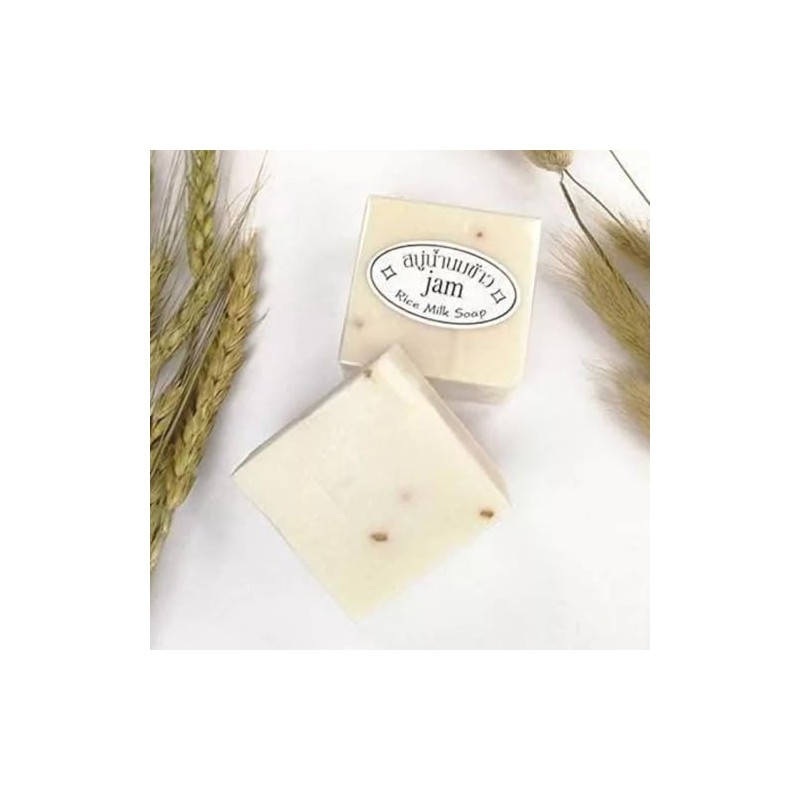 2 Piezas. Jabón de Leche de Arroz tailandes, Jabón Blanqueador