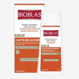 Bioblas Shampoo for fragile hair anti-fall, 360 ml CAFFEINNE+GINS