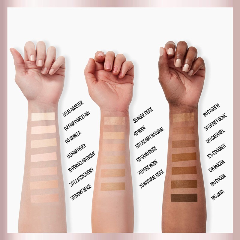 Maybelline Dream Radiant Liquid Medium Coverage Hydrating Makeup, Lightweight Liquid