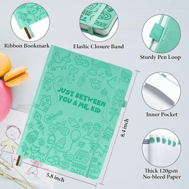 Just Between You and Me,Kid - Back & Forth Journal for Adults & Kids, Grown-Up & Kid to Bond and Connect, Interactive Parent Child Journal with Creative Prompts for Conversations & Drawing, Gift for Girls/Boys, Daughters/Sons, Moms/Dads, Grandparents, A5