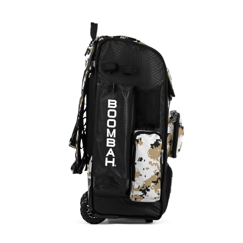 Boombah Rolling Superpack Hybrid Digital Camo Bat Pack Black/Vegas Gold
