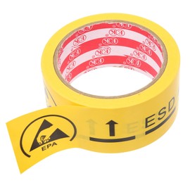 iplusmile Yellow Tape Esd Warning Tape Yellow Warning Tape ESD Sign Warning Sticker Label Anti-static Label Yellow Caution Tape Warning Caution Tape Neon Tape