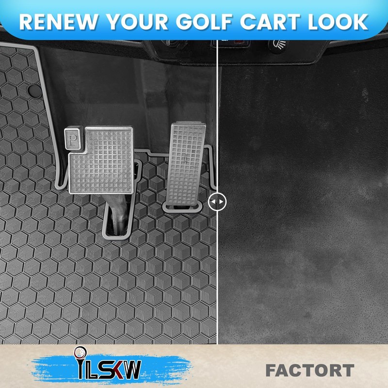 Golf Cart Floor Mat for Yamaha Floor Mat, 3/10" Thickness