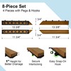 StrongTek Teak Interlocking Deck Tiles Corner, Easy Assembly, Durable Quality,