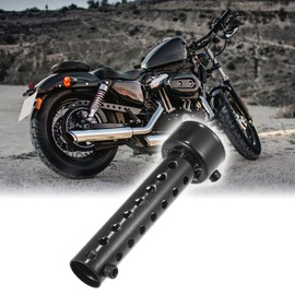 X AUTOHAUX 42mm Motorbike Exhaust Silencer Exhaust Insert Muffler Pipe Black