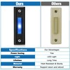 Saillong Lighted Doorbell Button, Wall Mounted Garage Door Switch with