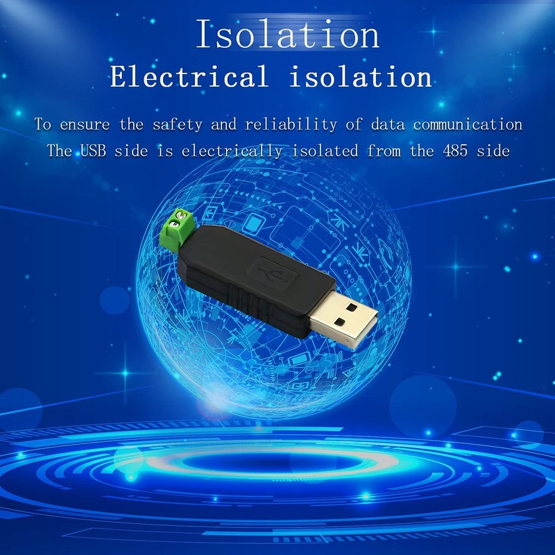 Greluma Pack of 2 USB to RS485 Converter Adapter CH340