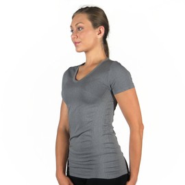 Alex + Abby Women's Recharge Tee Medium Black Melange