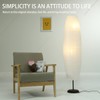 FERCAISH Rice Paper Floor Lamp Shade, Foldable and Minimalist style