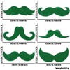 Dzrige 6 Pieces St. Patrick's Day Beard Green Beard and