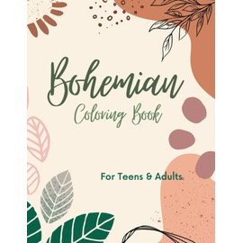 Bohemian Coloring Book for Adults & Teens: Minimalist Coloring Book, 40 Minimalist Boho Landscape Designs, Simple Coloring Pages for Relaxation and Stress Relie, 8.5" x 11”