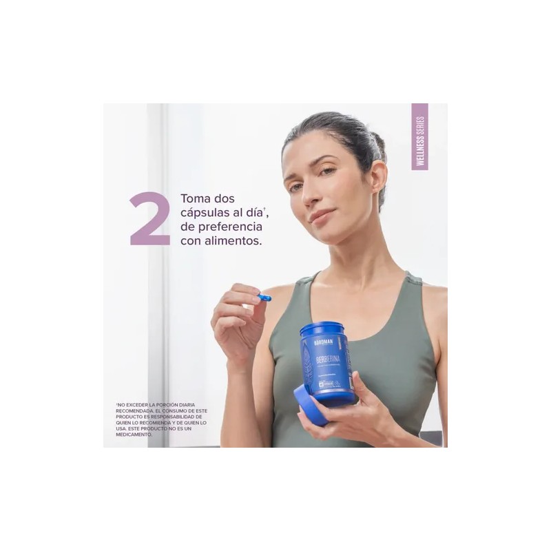 Creatina Micronizada + Berberina Hcl 180 Cáps 900mg Birdman