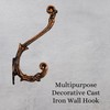 AYZCORP Set of 3 Cast Iron Antique Design Coat Hooks