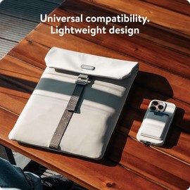 Mous 14" Universal Laptop Sleeve Case Water Resistant Durable Stone Grey