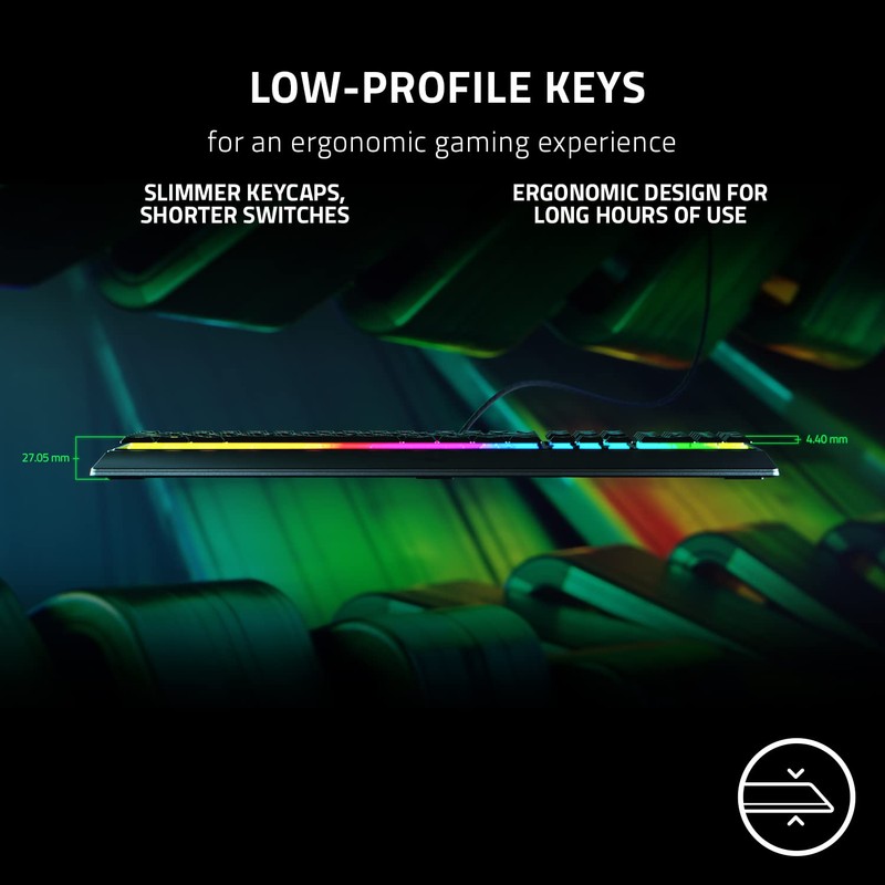 Razer Ornata V3 Gaming Keyboard: Low Profile Keys - Mecha