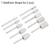 sourcing map 20pcs Rotary Grinding Stones Kits 1/8" Abrasive Mounted