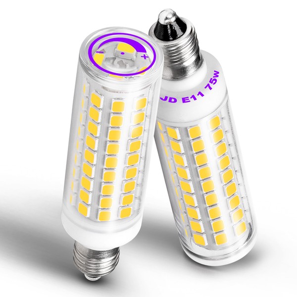 JDE11 Led Bulbs 120V 75W Halogen Candelabra Bulbs Equivalent Dimmable,T3