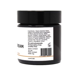 Silver-MSM Cream with Lemon Myrtle and Lemon Tea Tree Essential Oils - 30 ml